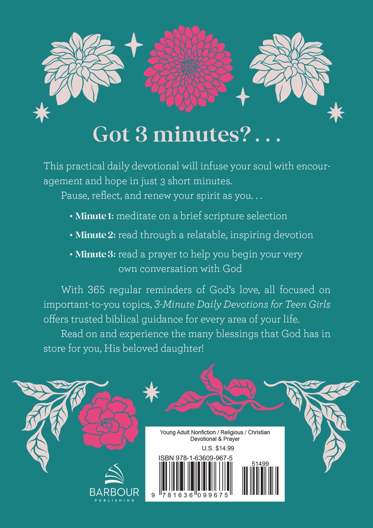 3 MIN DEVOTIONS FOR TEEN GIRLS