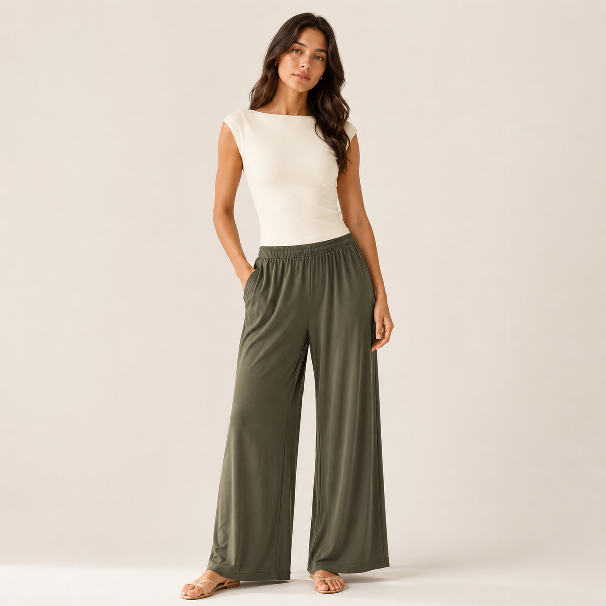 FREE FLOW PANT: OLIVE