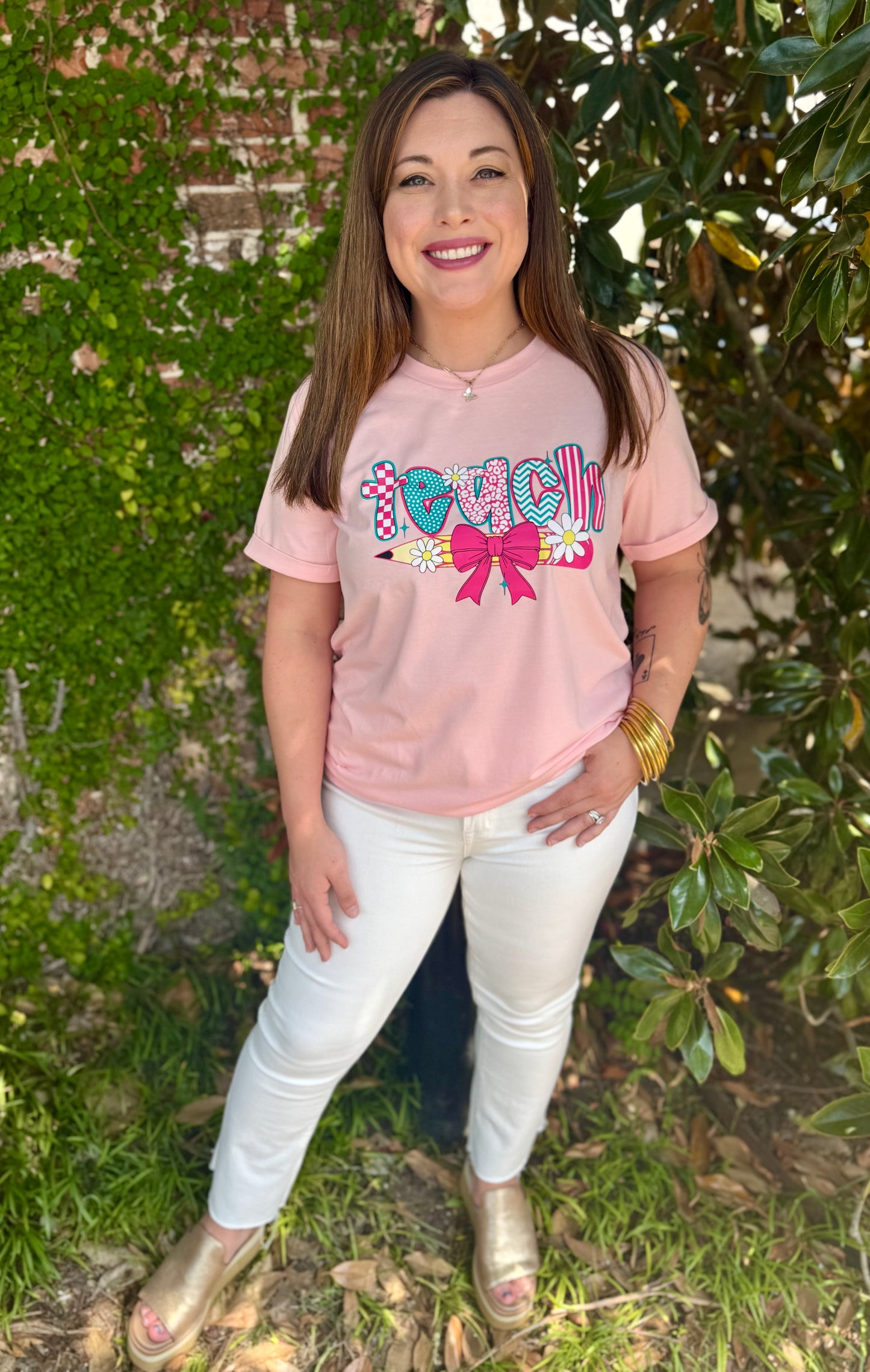 PEACH TEACH TEE