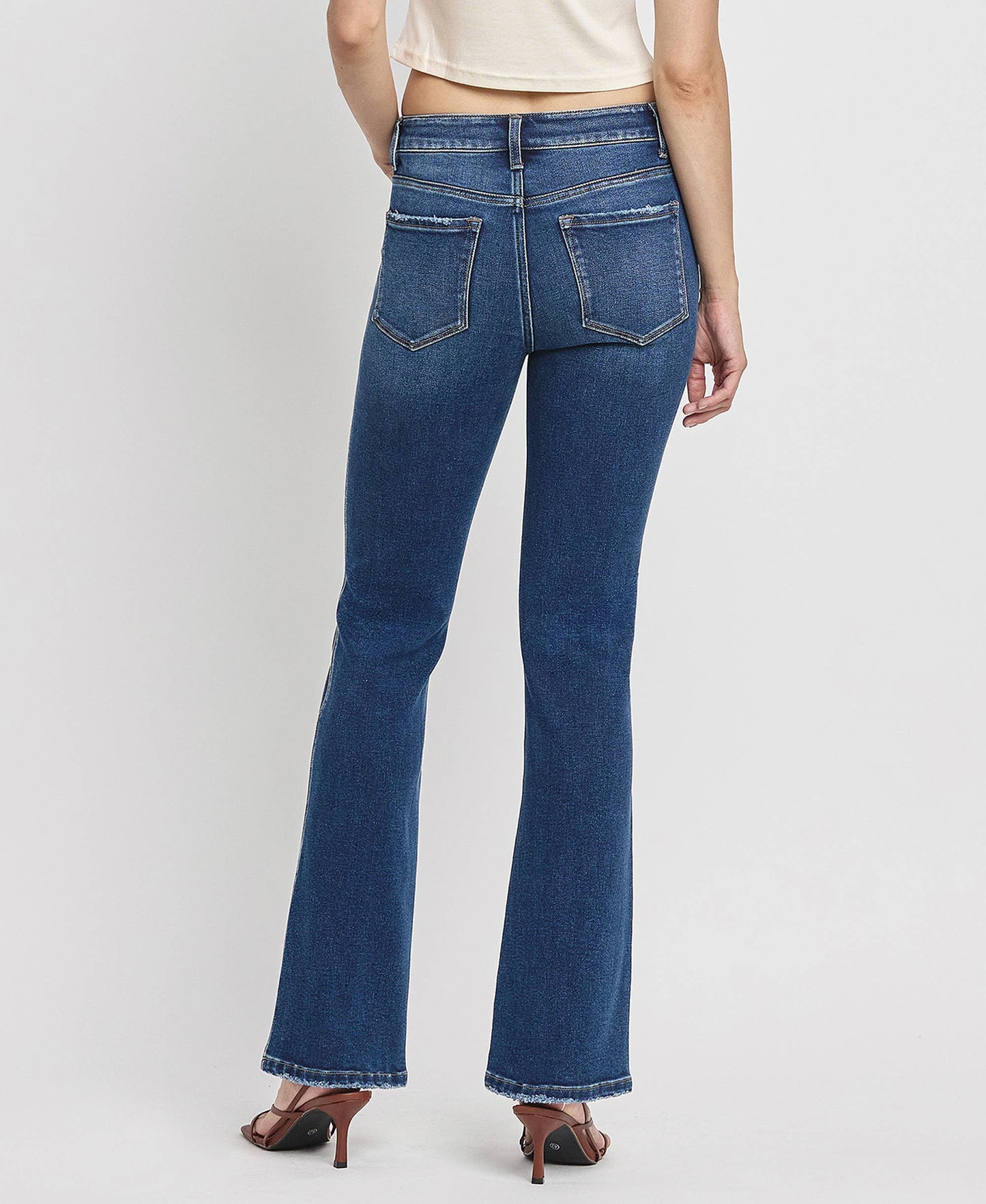 HIGH RISE FULL LENGTH BOOTCUT JEANS