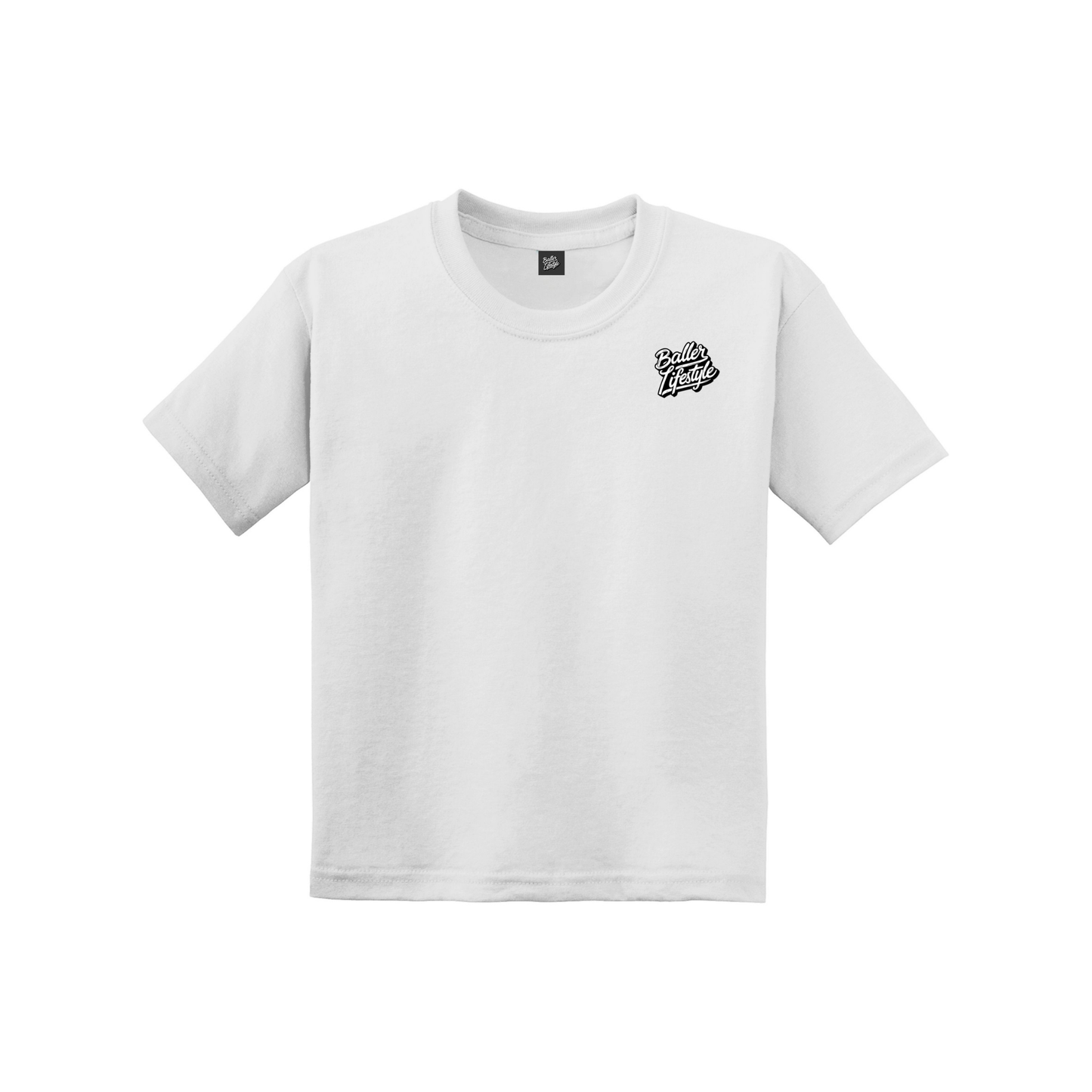 BLUE CAMO YOUTH BASEBALL TEE: BLACK