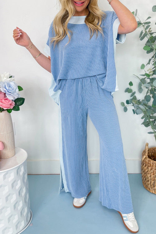 SKY BLUE PANT SET