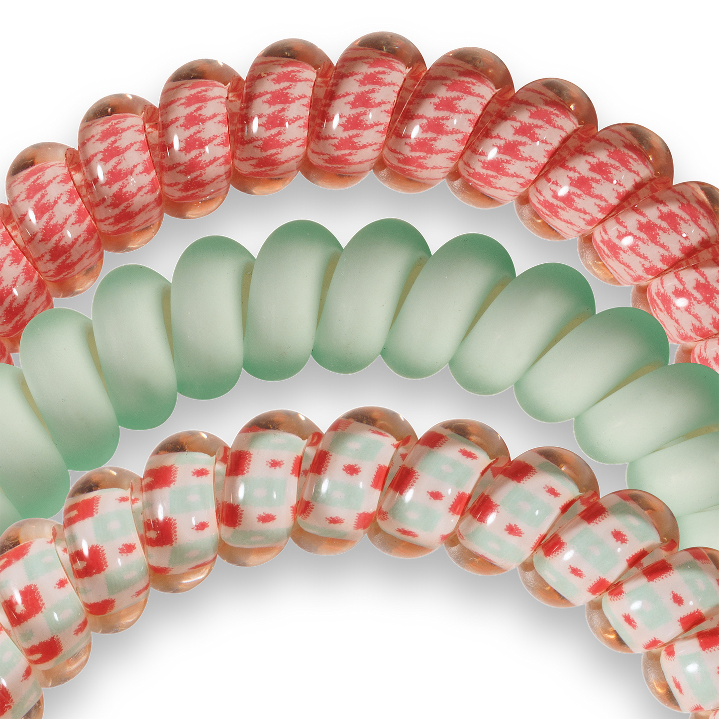 SPIRAL HAIR COIL: SMALL CALMING CORAL
