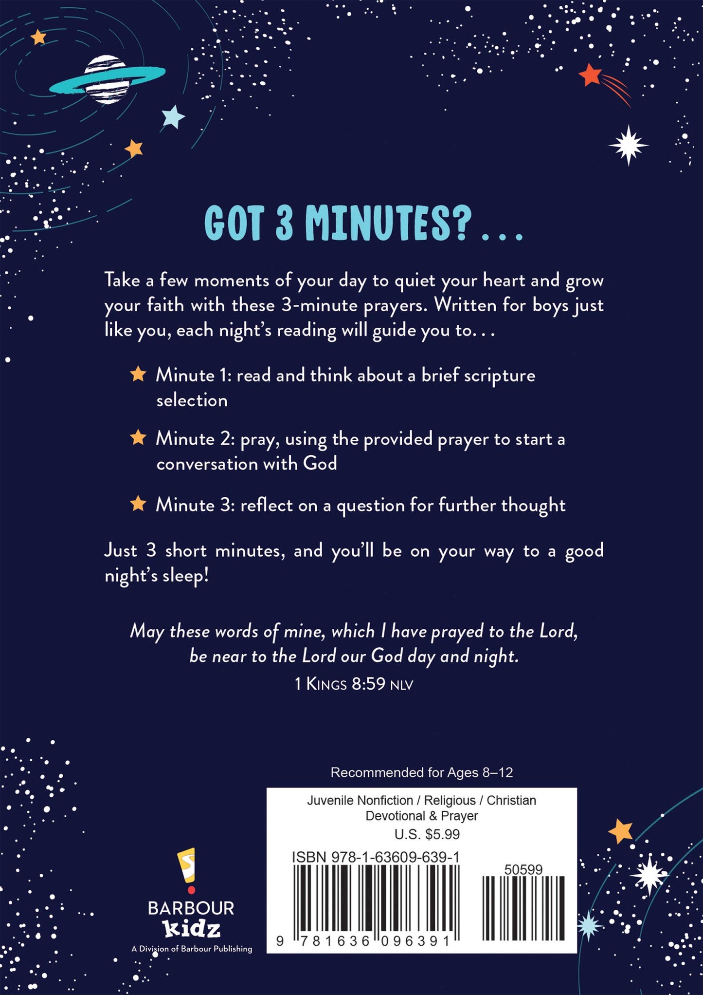 3 MINUTE BEDTIME PRAYERS FOR BOYS