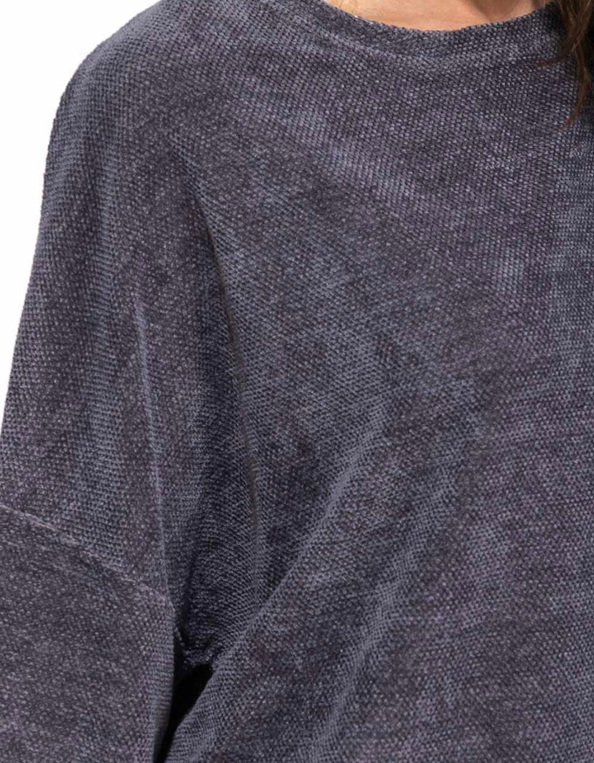 SMOKE GREY PULLOVER