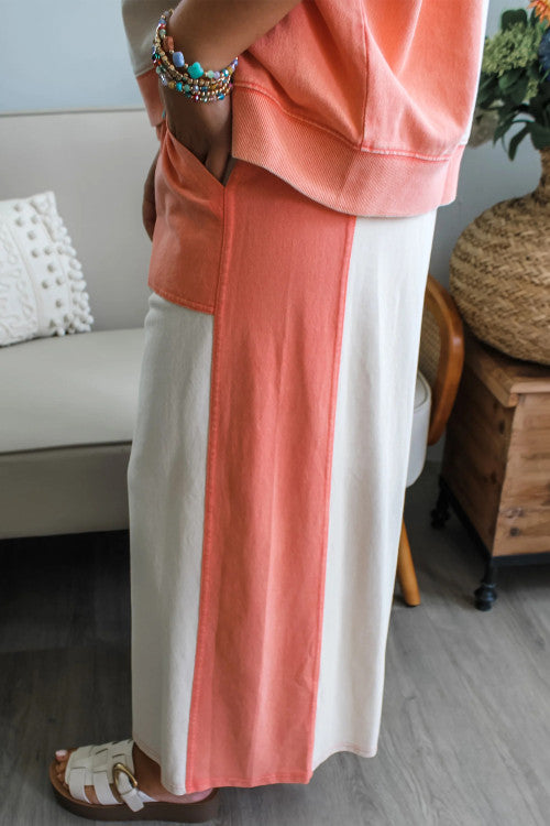 CORAL CREAM PANT SET