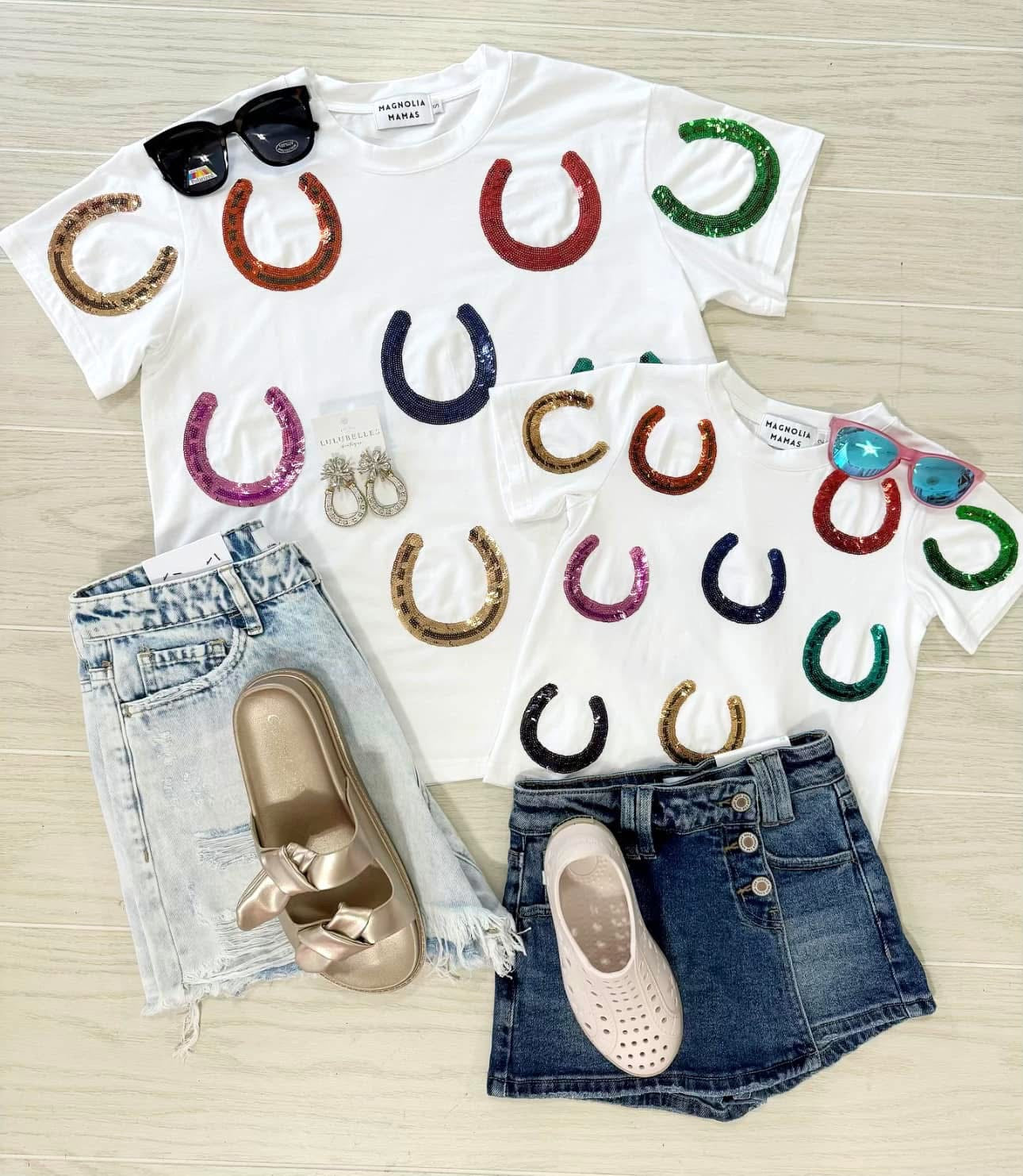 SEQUIN HORSESHOE TOP
