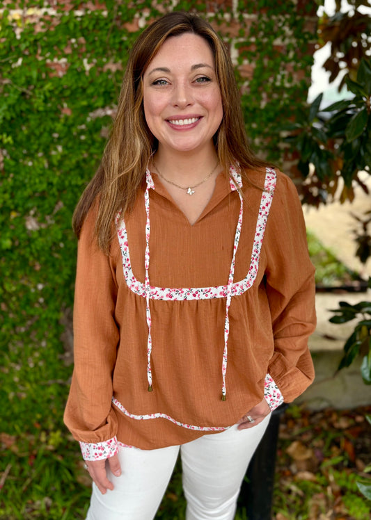 HEADED TO FALL BLOUSE
