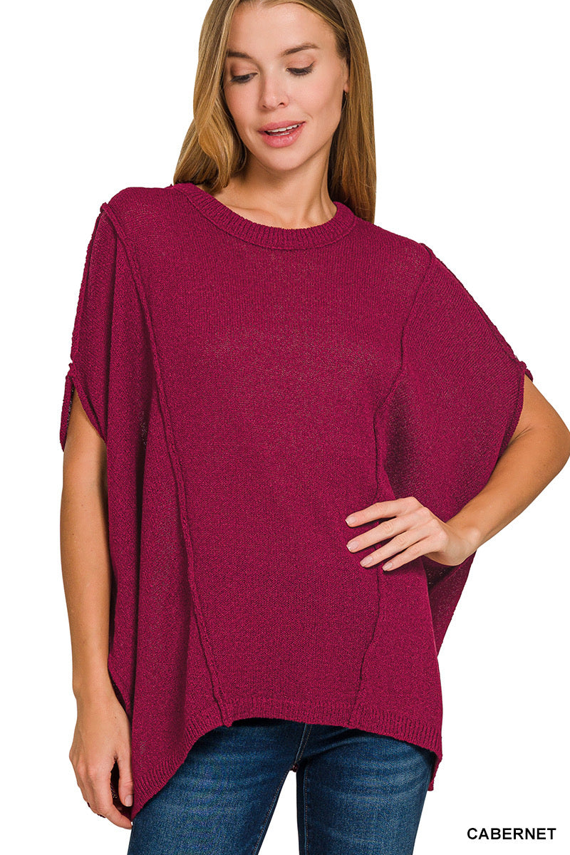 BURGUNDY RELAXED FIT TUNIC