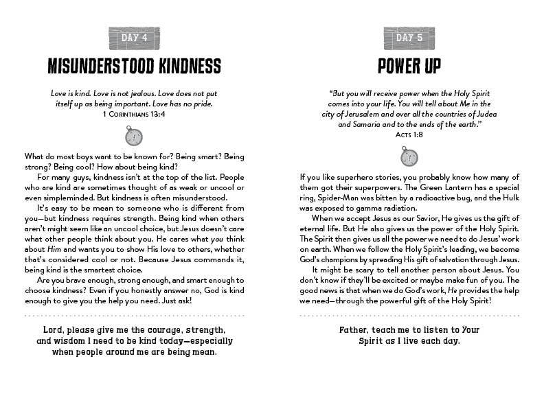 ONE DEVOTION A DAY FOR BOYS