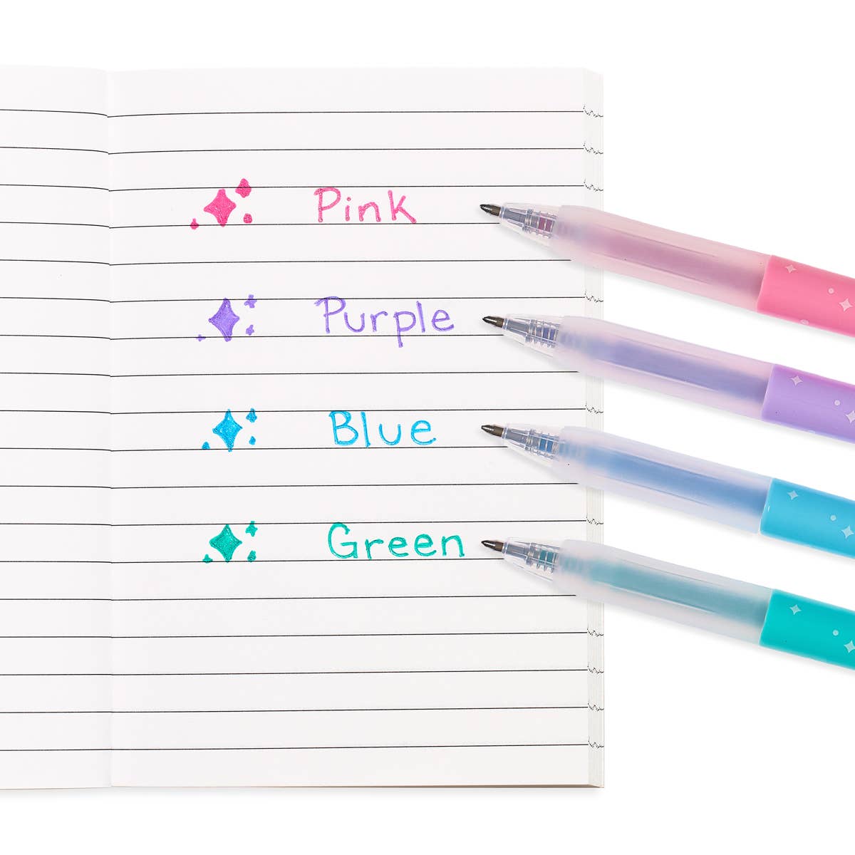 GLITTER GEL PENS- SET OF 4