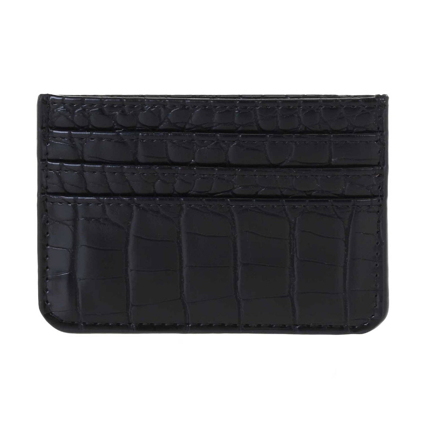 CROC SLIM CARDHOLDER: BLACK