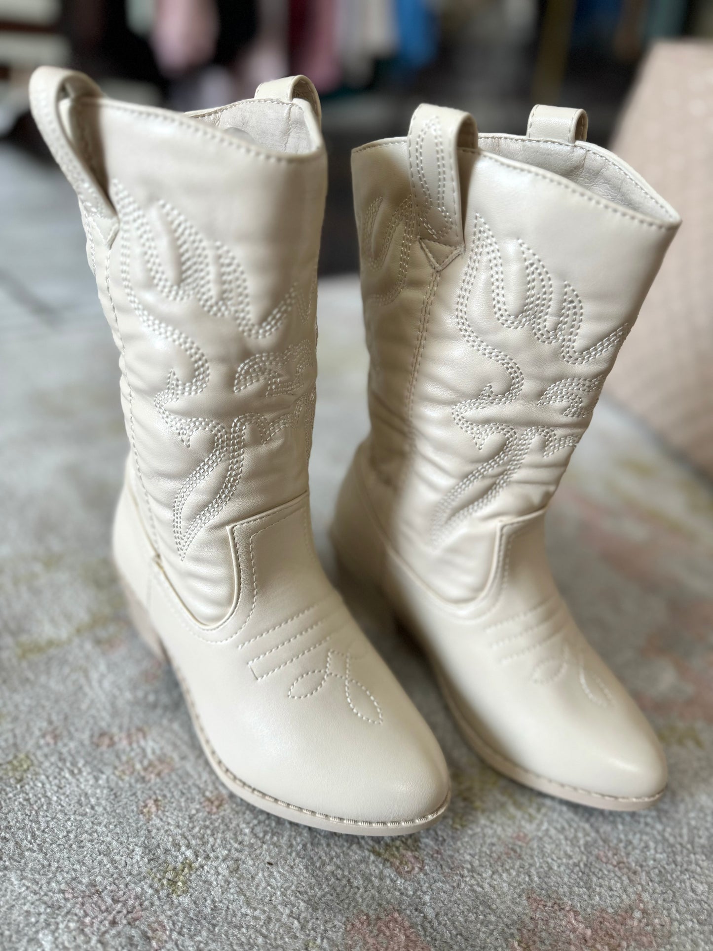 COWGIRL BOOT- BONE