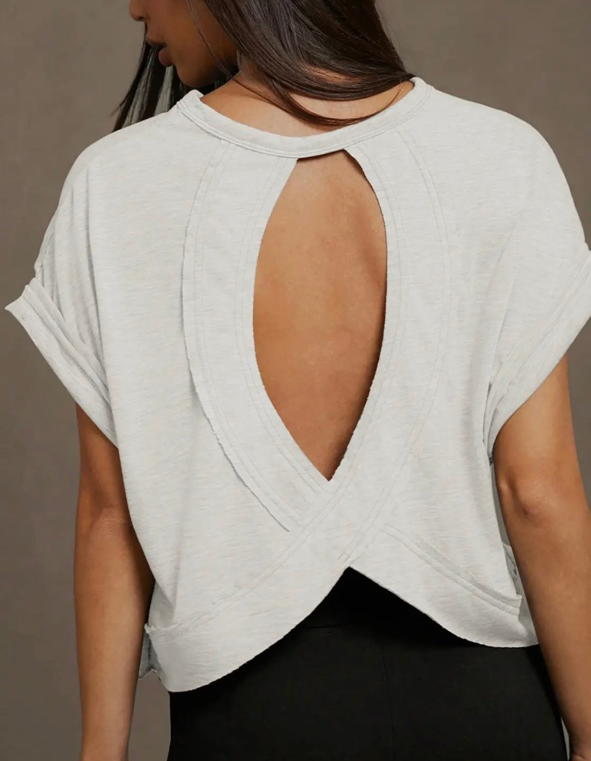 BEST SELLER OPEN BACK TEE