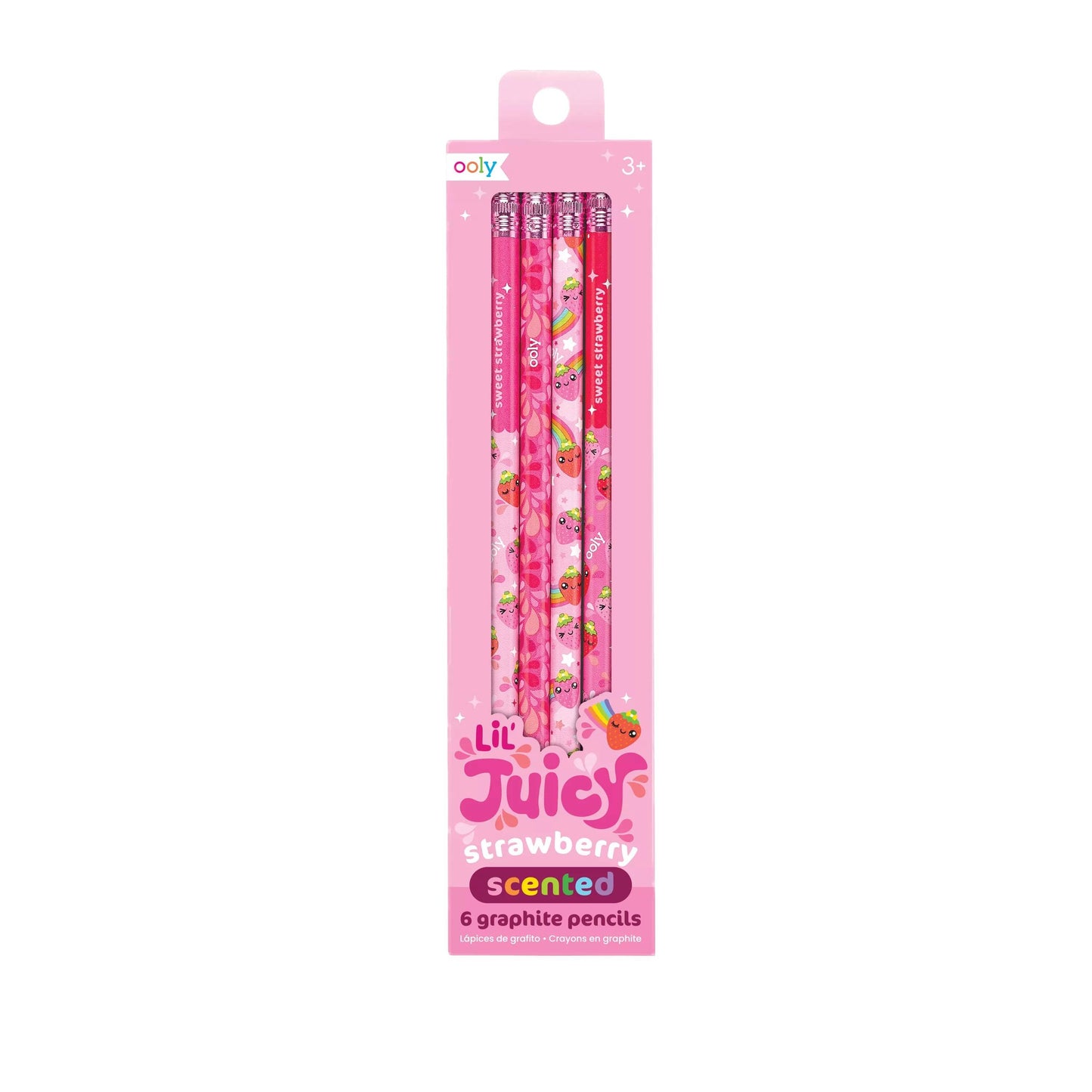 STRAWBERRY SCENTED PENCIL- SET OF 6