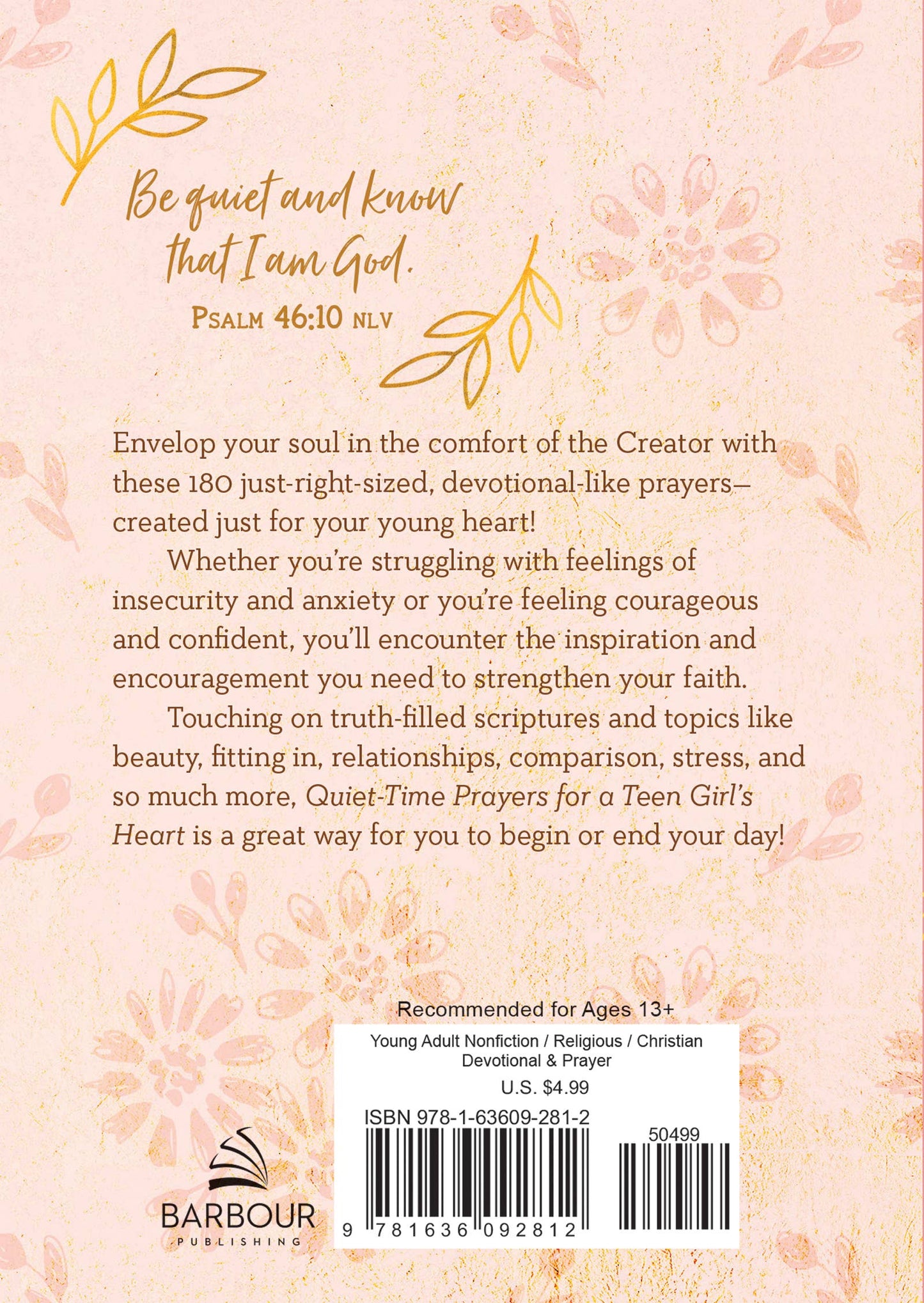 QUIET TIME PRAYERS FOR A TEEN GIRLS HEART