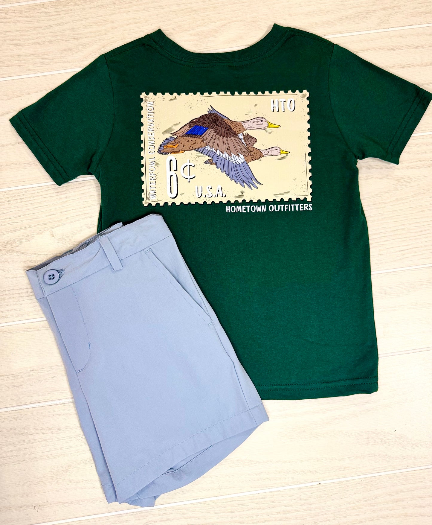 FOREST GREEN DUCK STAMP TEE: YOUTH
