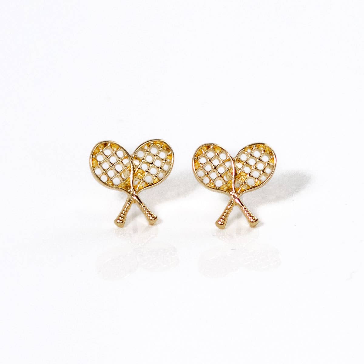 RACQUET STUD EARRING