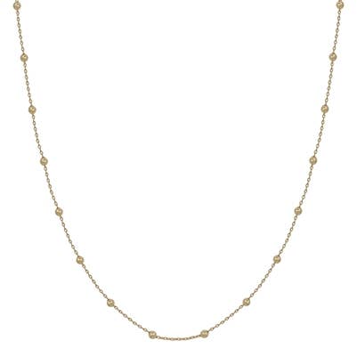 WATER RESISTANT GOLD BEADED NECKLACE