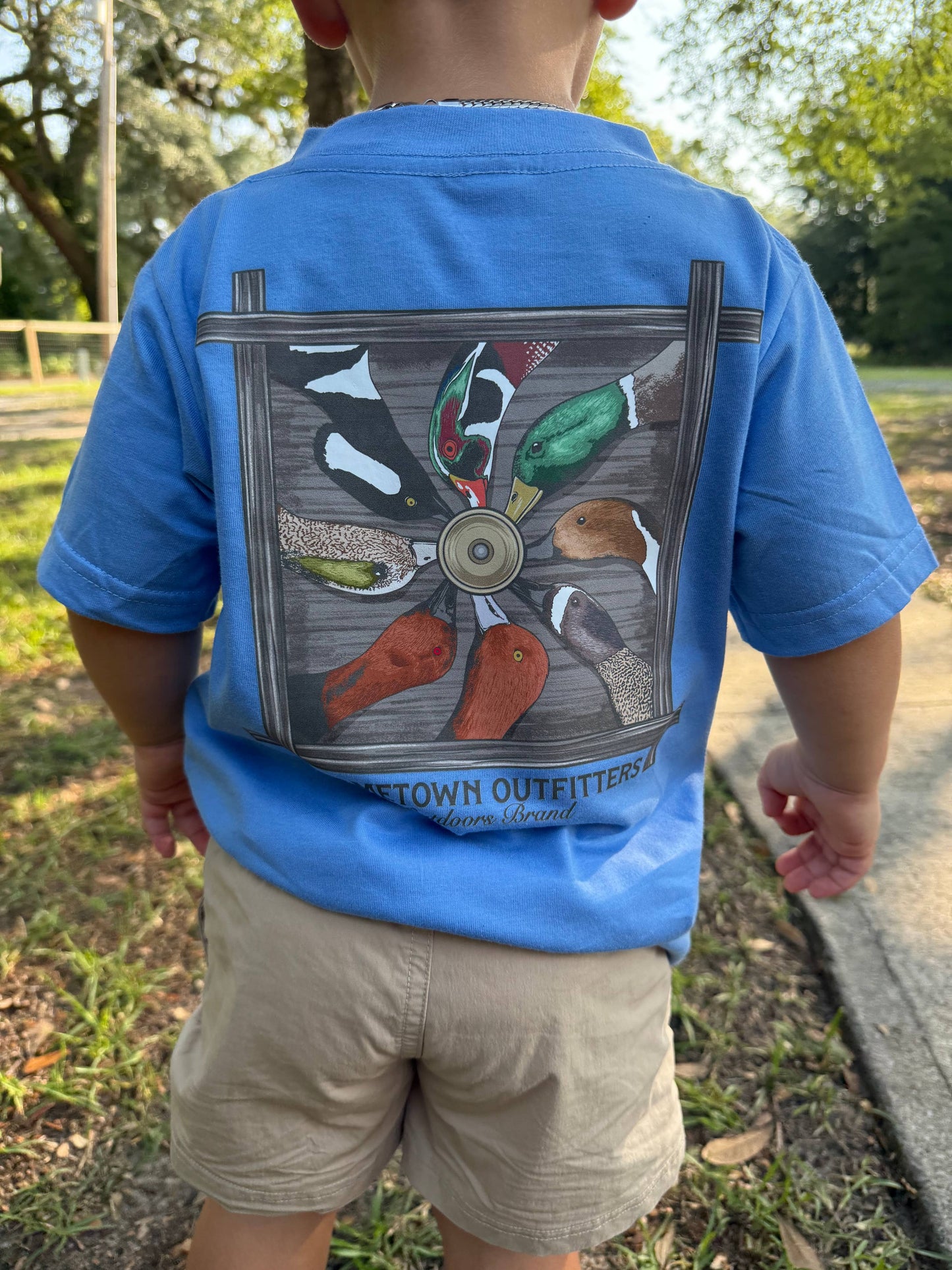 BOYS DUCK HEAD TEE: BLUE