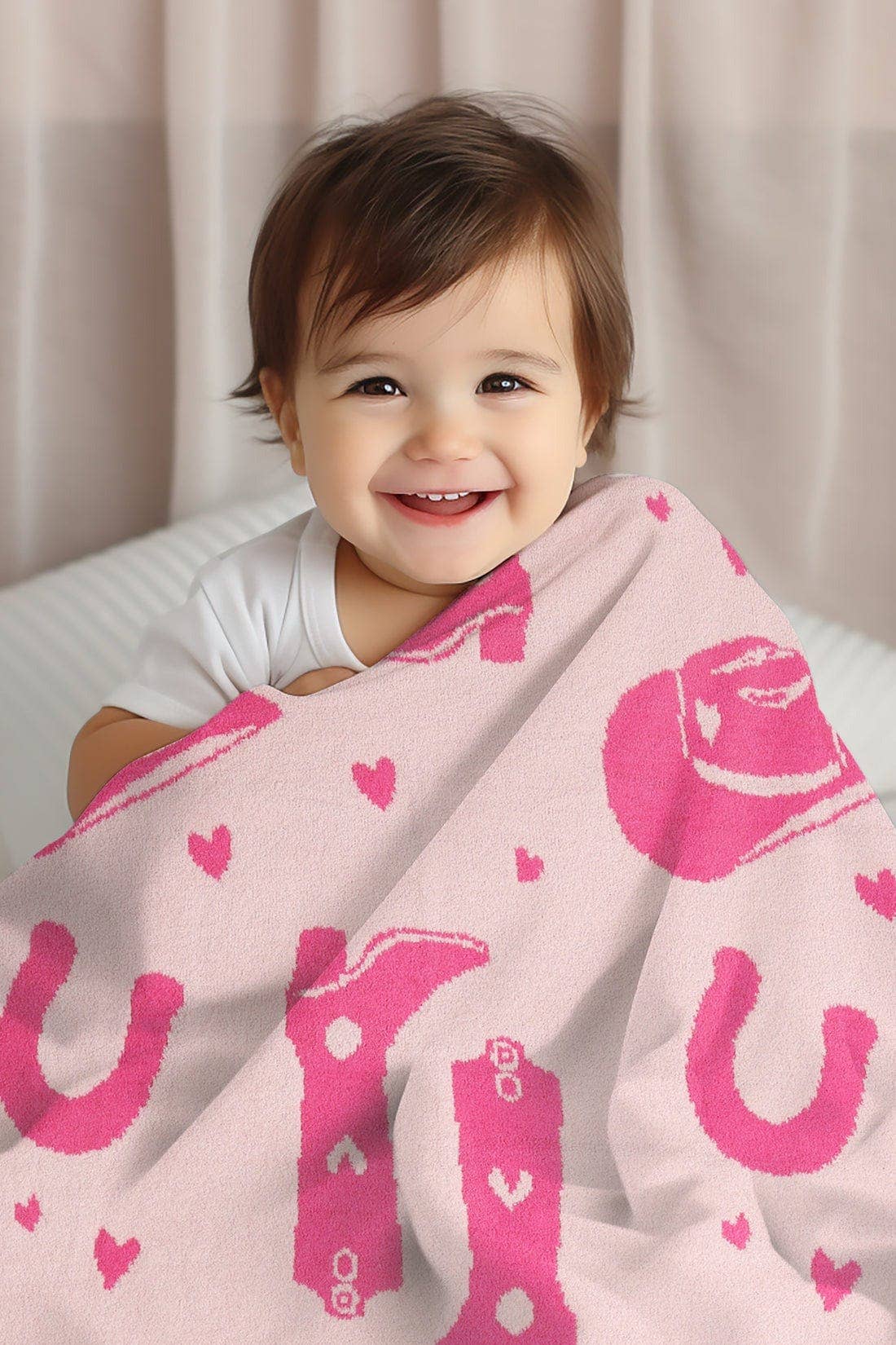 LUX COWGIRL BLANKET: FUCHSIA