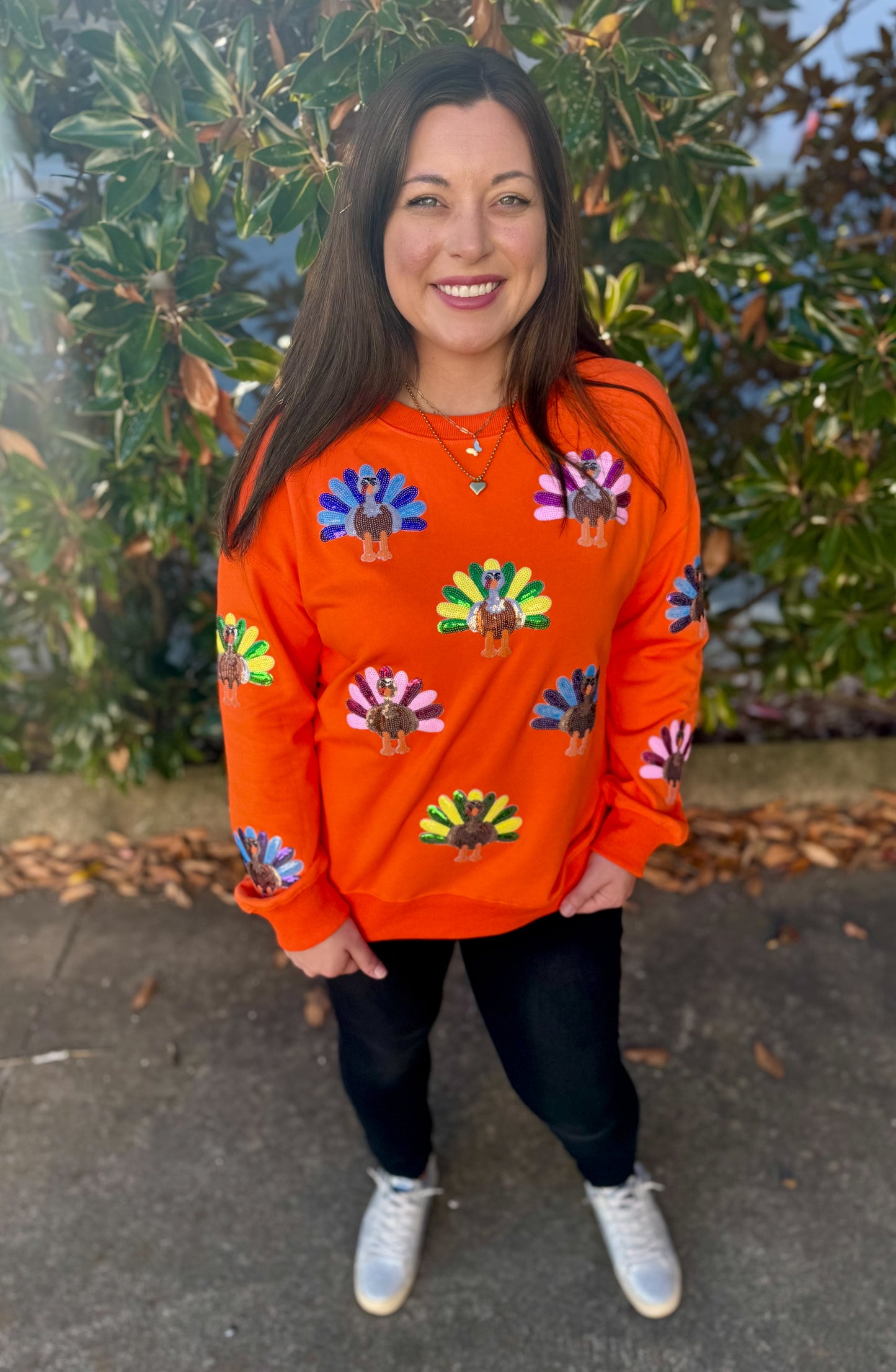 SEQUIN TURKEY SWEATER