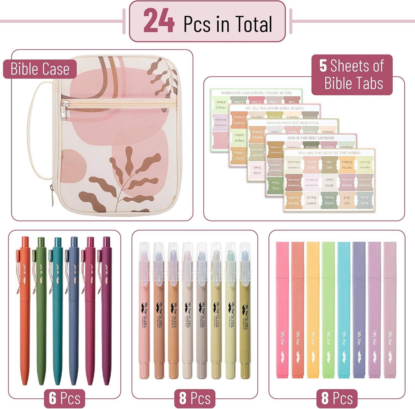 MR. PEN BIBLE JOURNALING KIT: 24 PCS