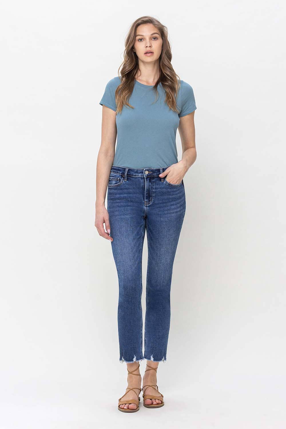 IVY CROP STRAIGHT JEAN