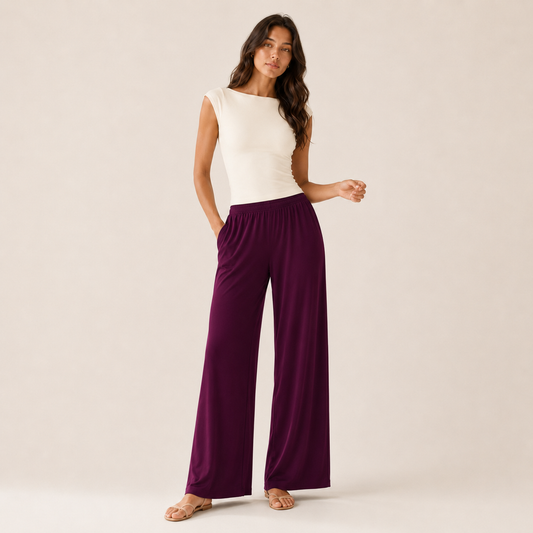 FREE FLOW PANT: WINE