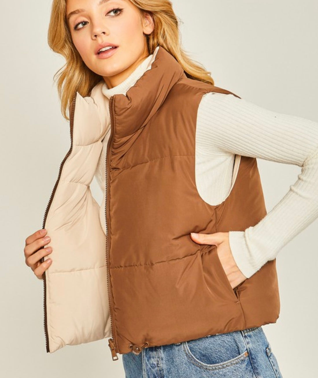 COCOA REVERSIBLE VEST