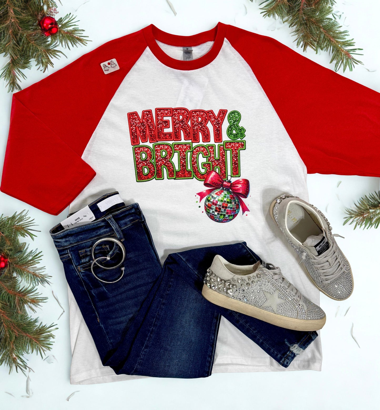 CHRISTMAS COLORBLOCK TEE
