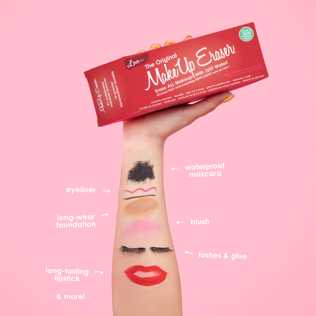 RED MAKEUP ERASER