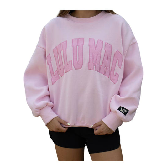 LULU MAC PULLOVER: MONO PINK
