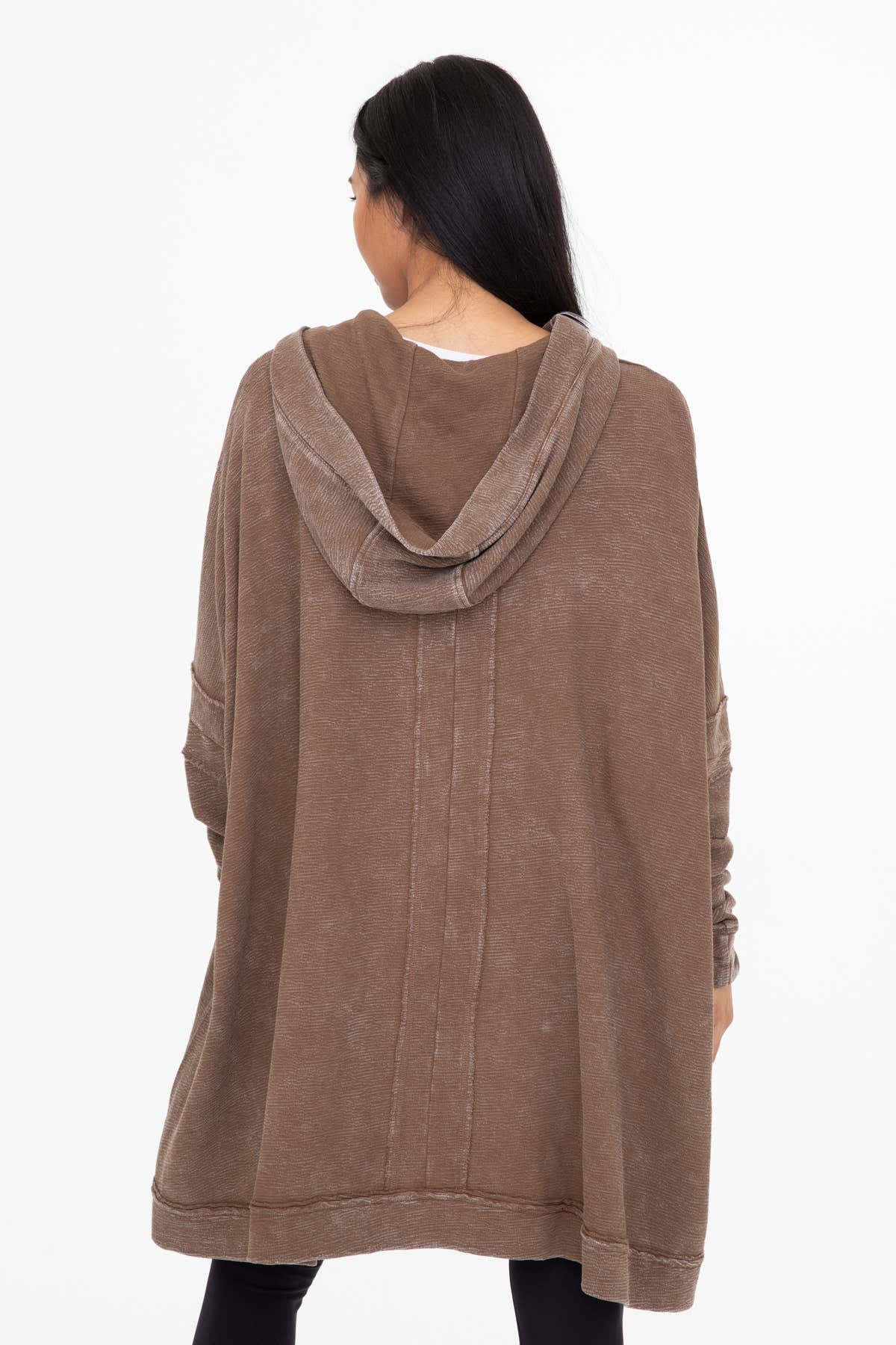 OVERSIZED PONCHO: JUNGLE GREEN