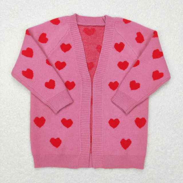GIRLS HEART CARDIGAN