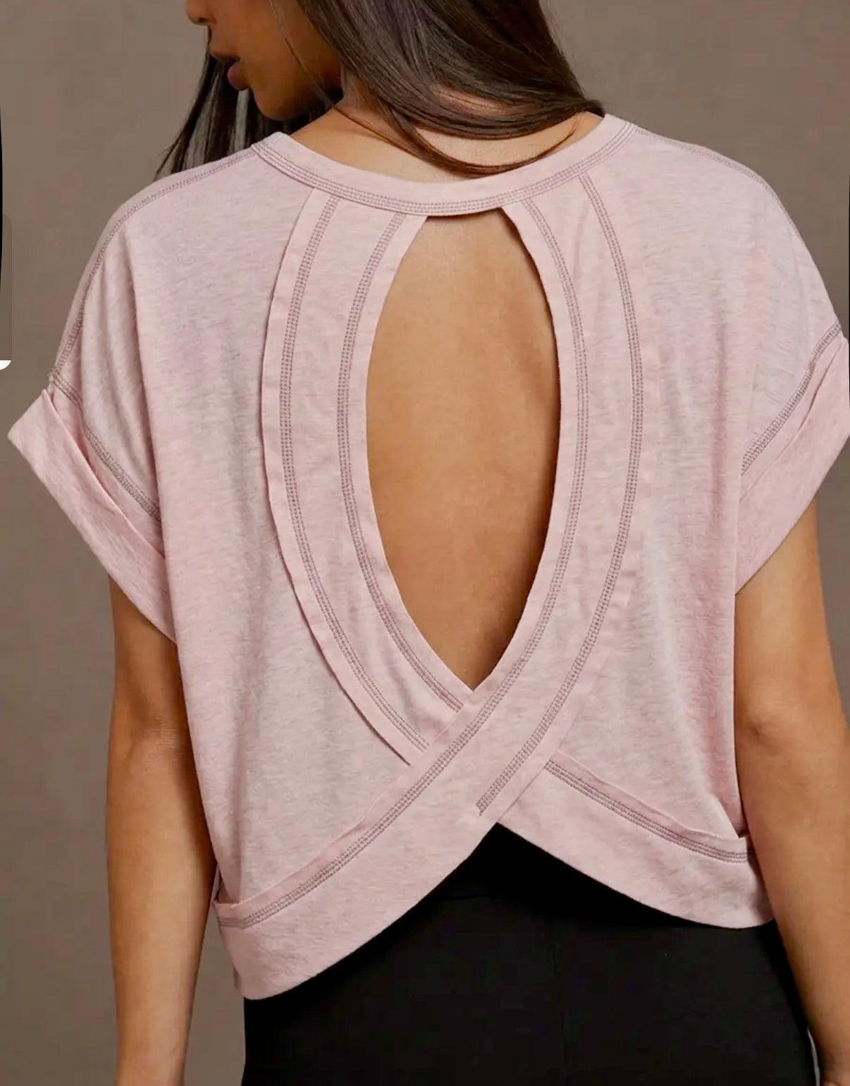 BEST SELLER OPEN BACK TEE