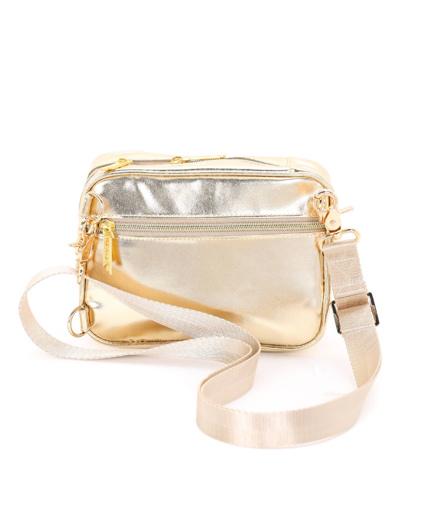 METALLIC GOLD CROSSBODY