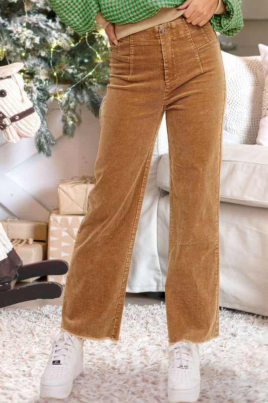 CORDUROY PANT: CAMEL