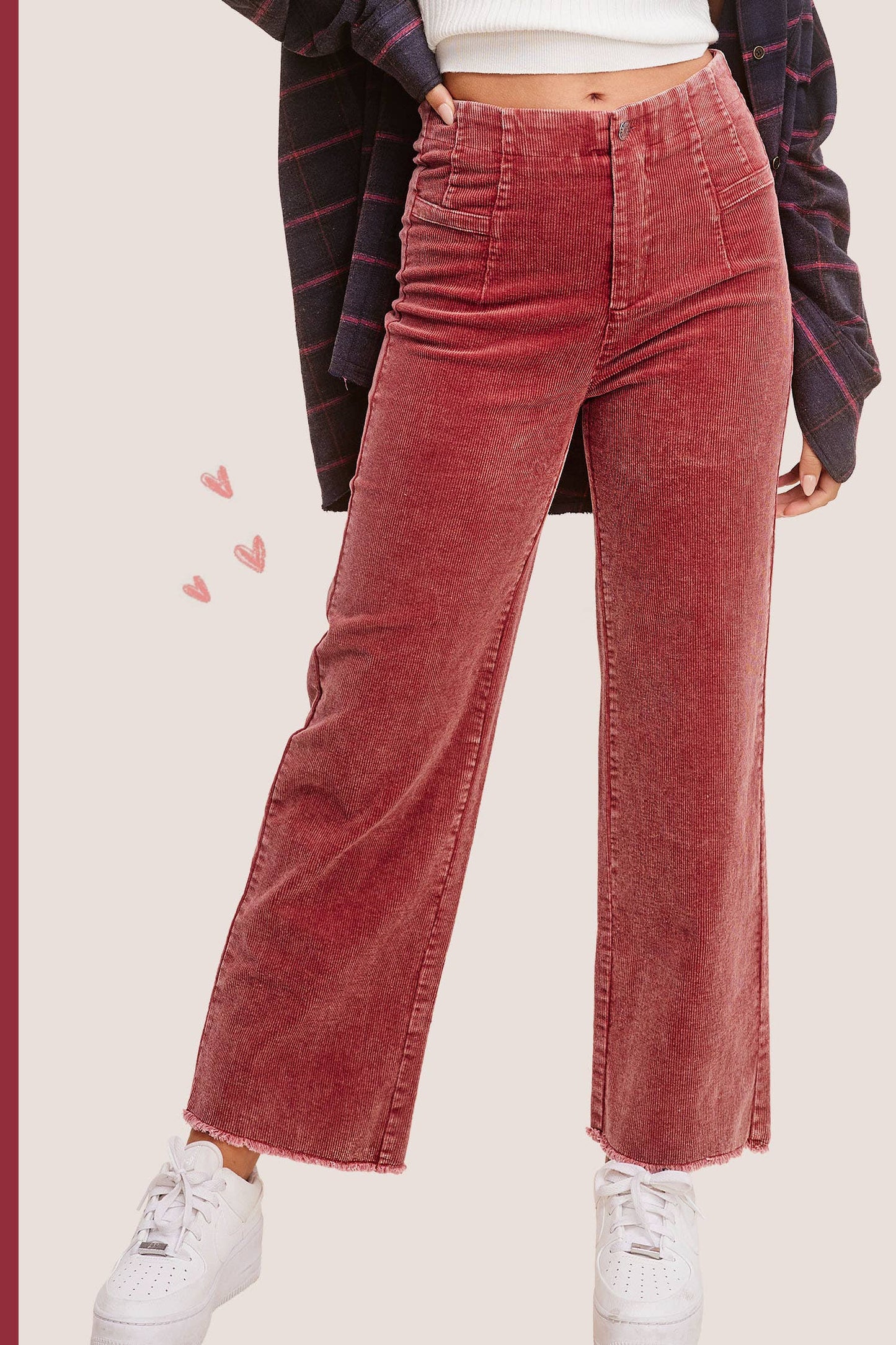 CORDUROY PANT: ROSE TEA