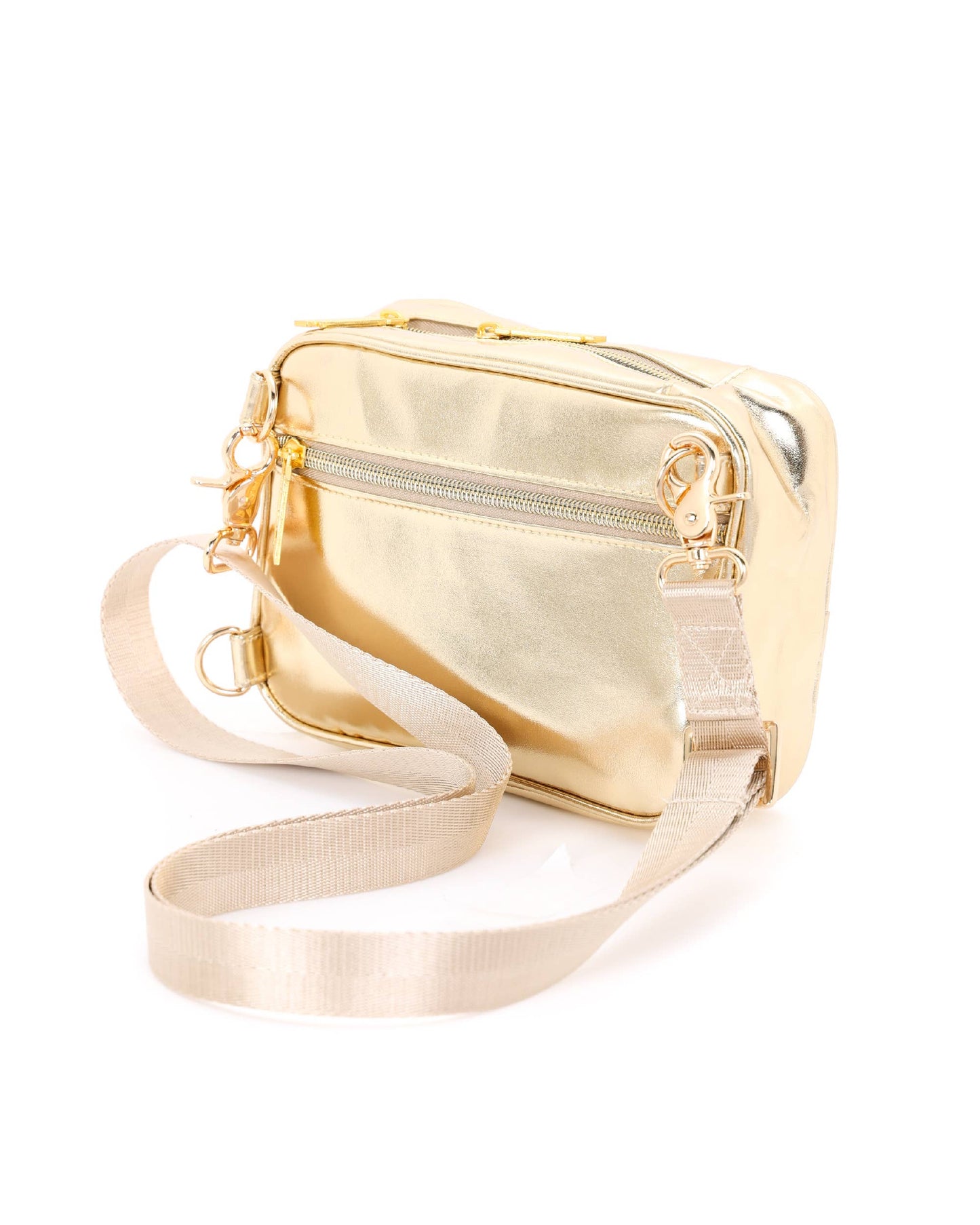 METALLIC GOLD CROSSBODY