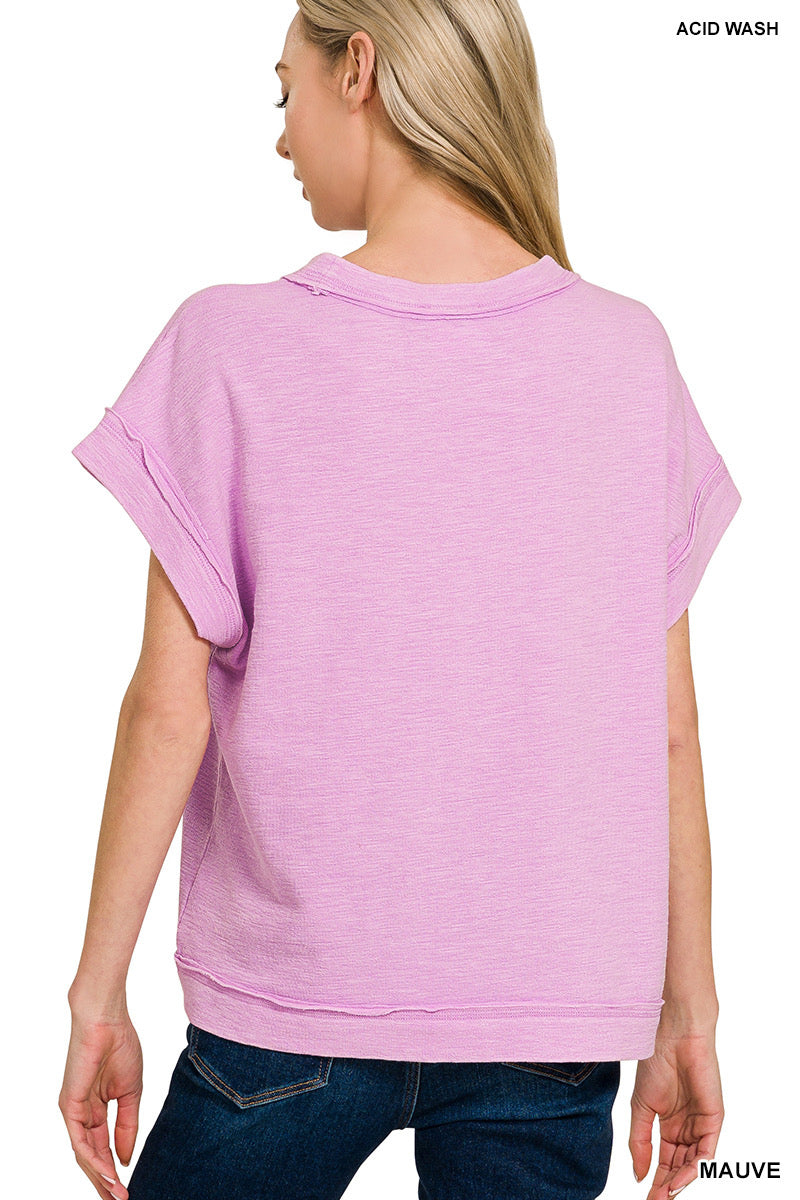 SOFT KNIT PANT SET: MAUVE