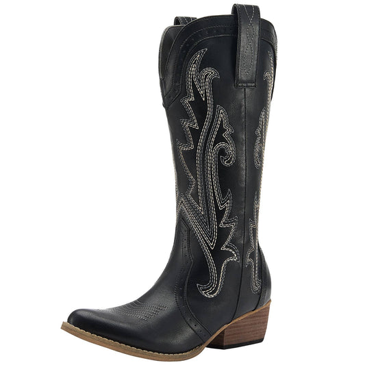 COWGIRL BOOT: BLK