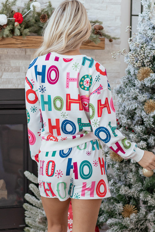 MULTI COLOR HO HO LOUNGE SET