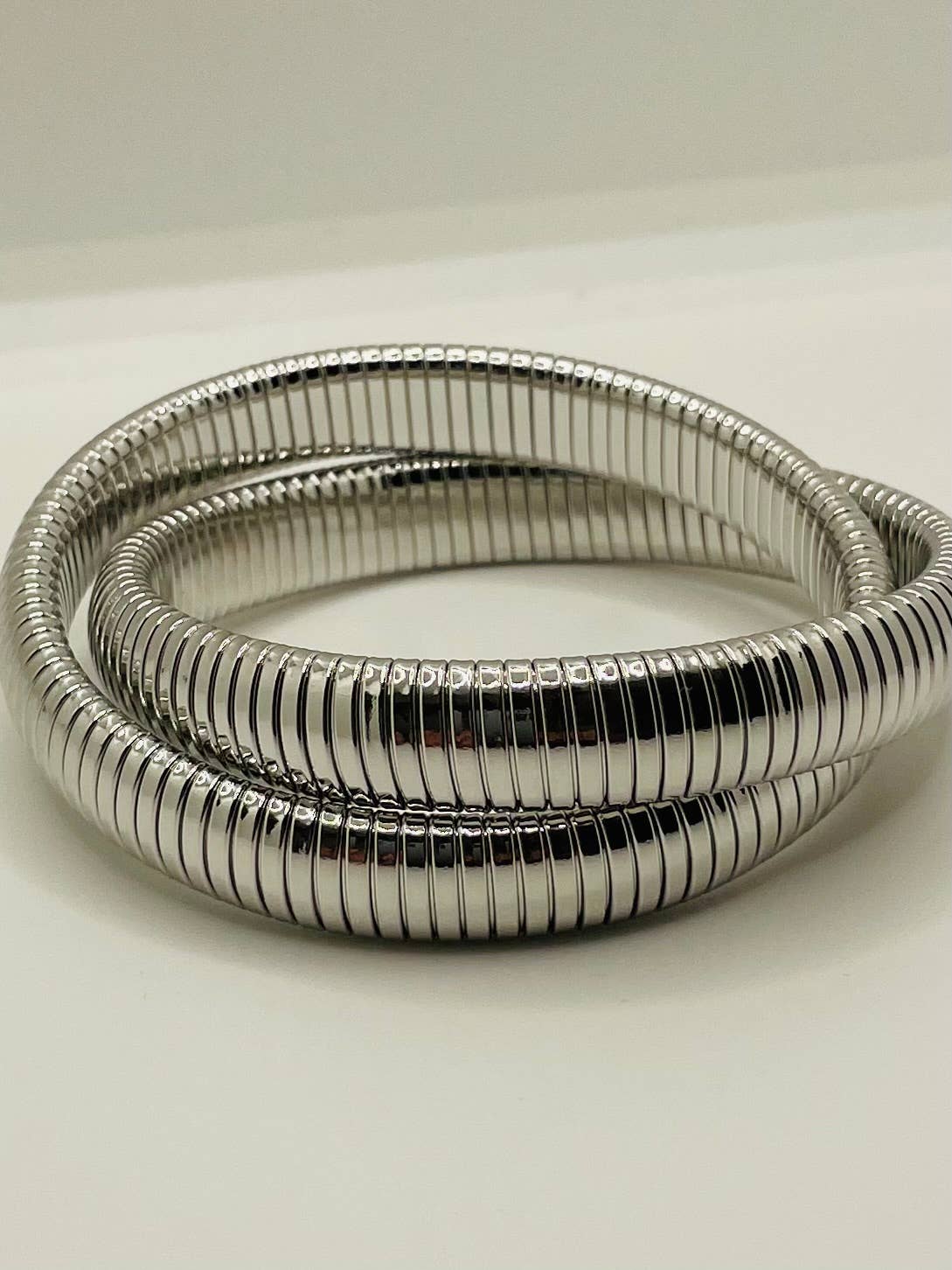 SILVER DOUBLE STRETCH BRACELET