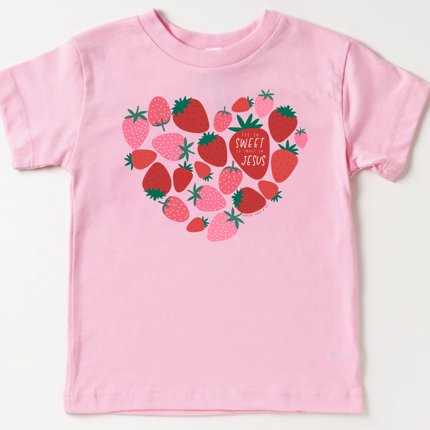 TIS SO SWEET STRAWBERRY TEE: PINK