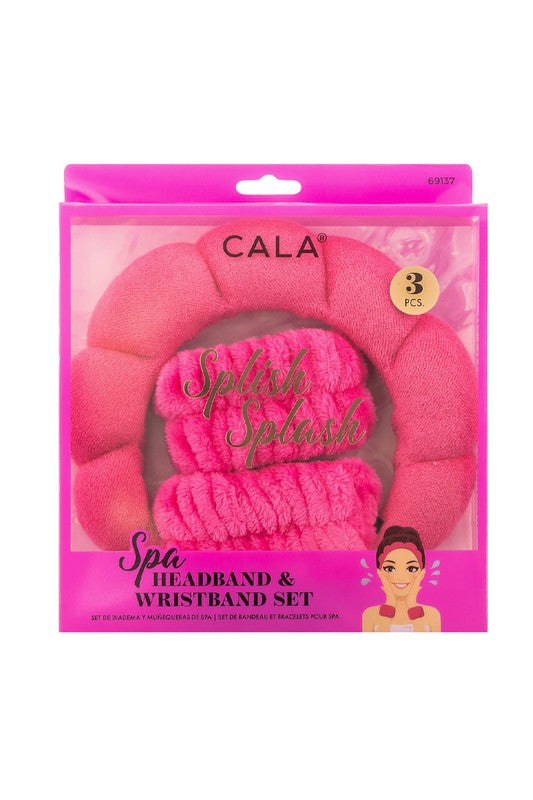 HOT PINK SPA HEADBAND SET