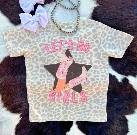 LETS GO GIRLS LEOPARD TEE