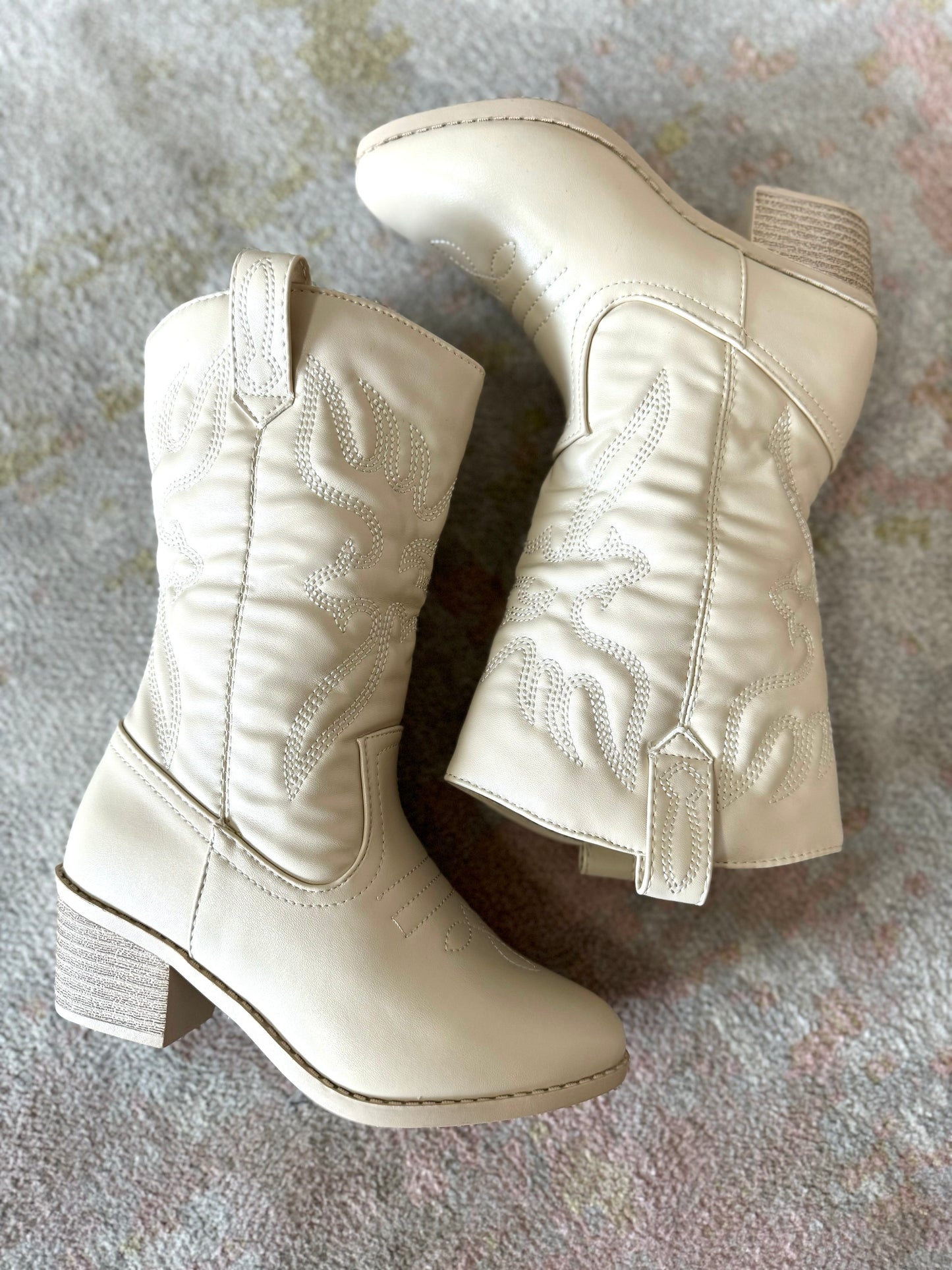 COWGIRL BOOT- BONE