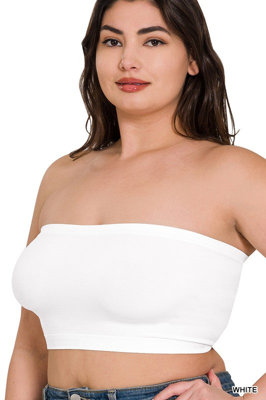 SEAMLESS BANDEAU- PLUS SIZE