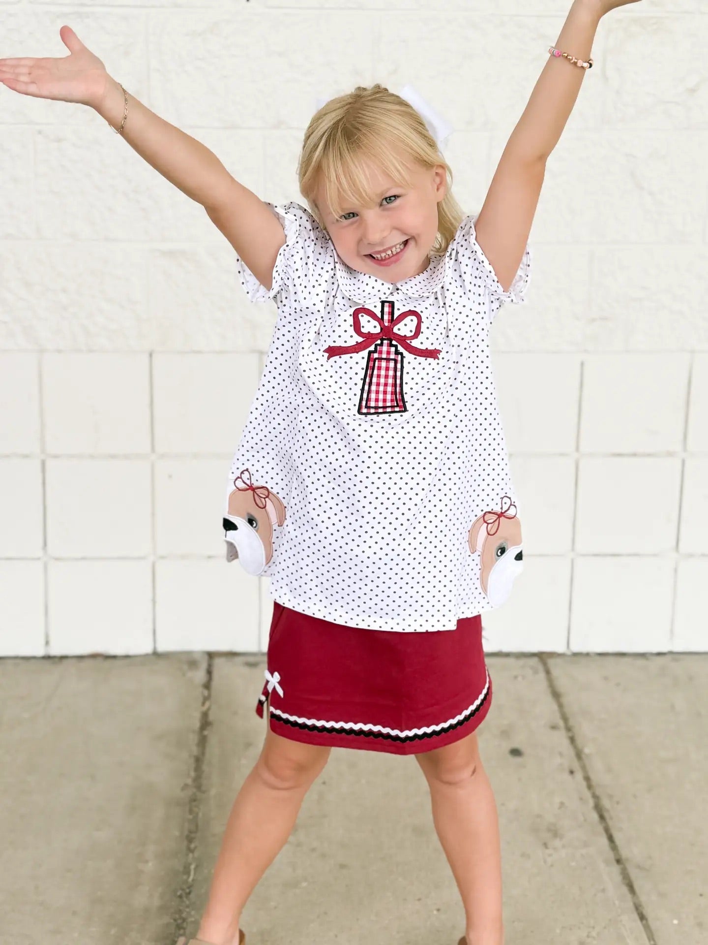GIRLS MSU SKORT SET